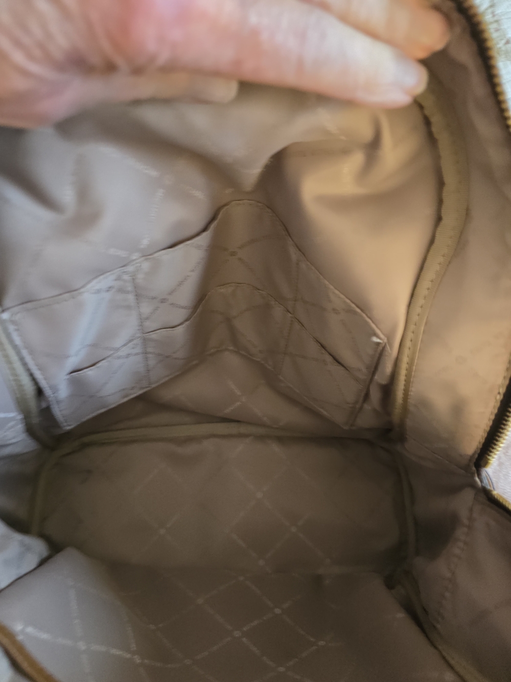 Michael Kors Brown Logo Dome Backpack with Gold Hardware - Picture 7 of 10
